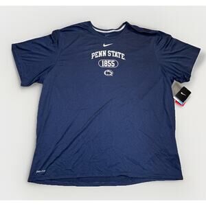 Nike Penn State Nittany Lions Dri-Fit Shirt 3XL Navy New Tags NCAA Tee NWT